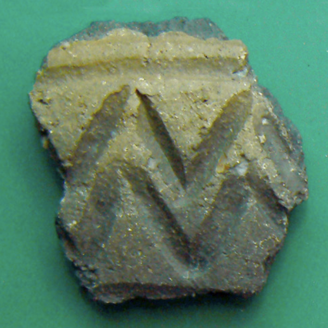 Fragmento cerámico recuperado en la localidad arqueológica 17M